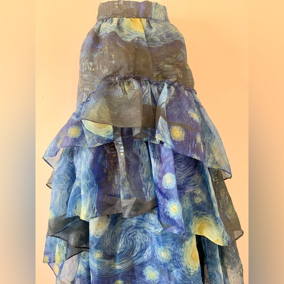 Selkie STARRY NIGHT Peony Skirt - Picture 2 of 7